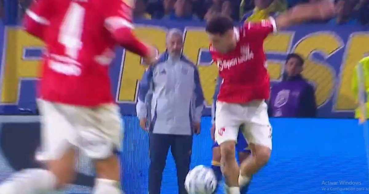 Video: el gesto técnico de Montiel que molestó en Boca