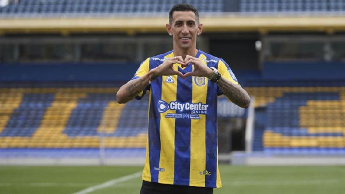 Di María fue presentado en Central: el ídolo vuelve tras 18 años y sueña con el título