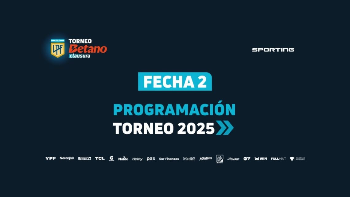 Torneo Clausura 2025: días, horarios y canales de transmisión de los partidos de la segunda fecha del torneo