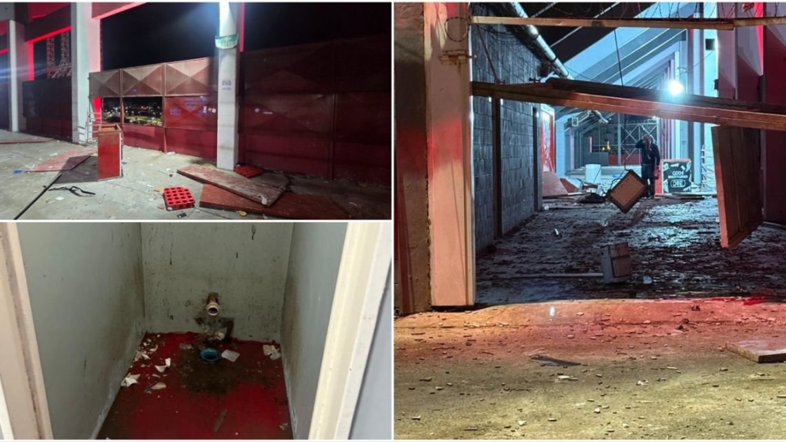 Así quedó el estadio de Independiente tras los incidentes con los hinchas de la U. de Chile