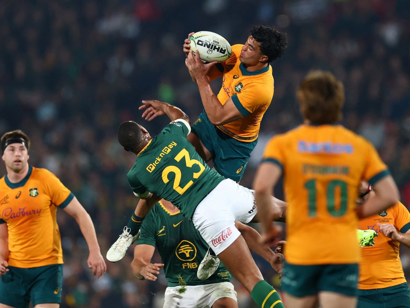 Australia protagonizó una espectacular remontada para ganarle a Sudáfrica en el juego inaugural del Rugby Championship