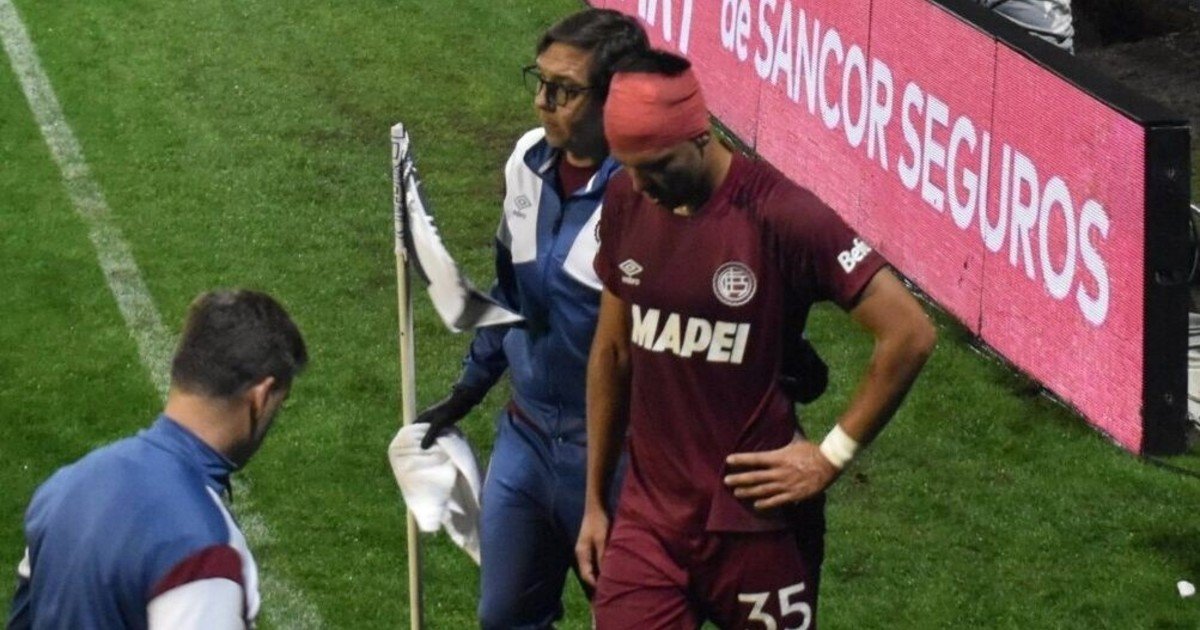 Cómo sigue el jugador de Lanús que sufrió una fractura de cráneo y cuándo sería operado :: Olé