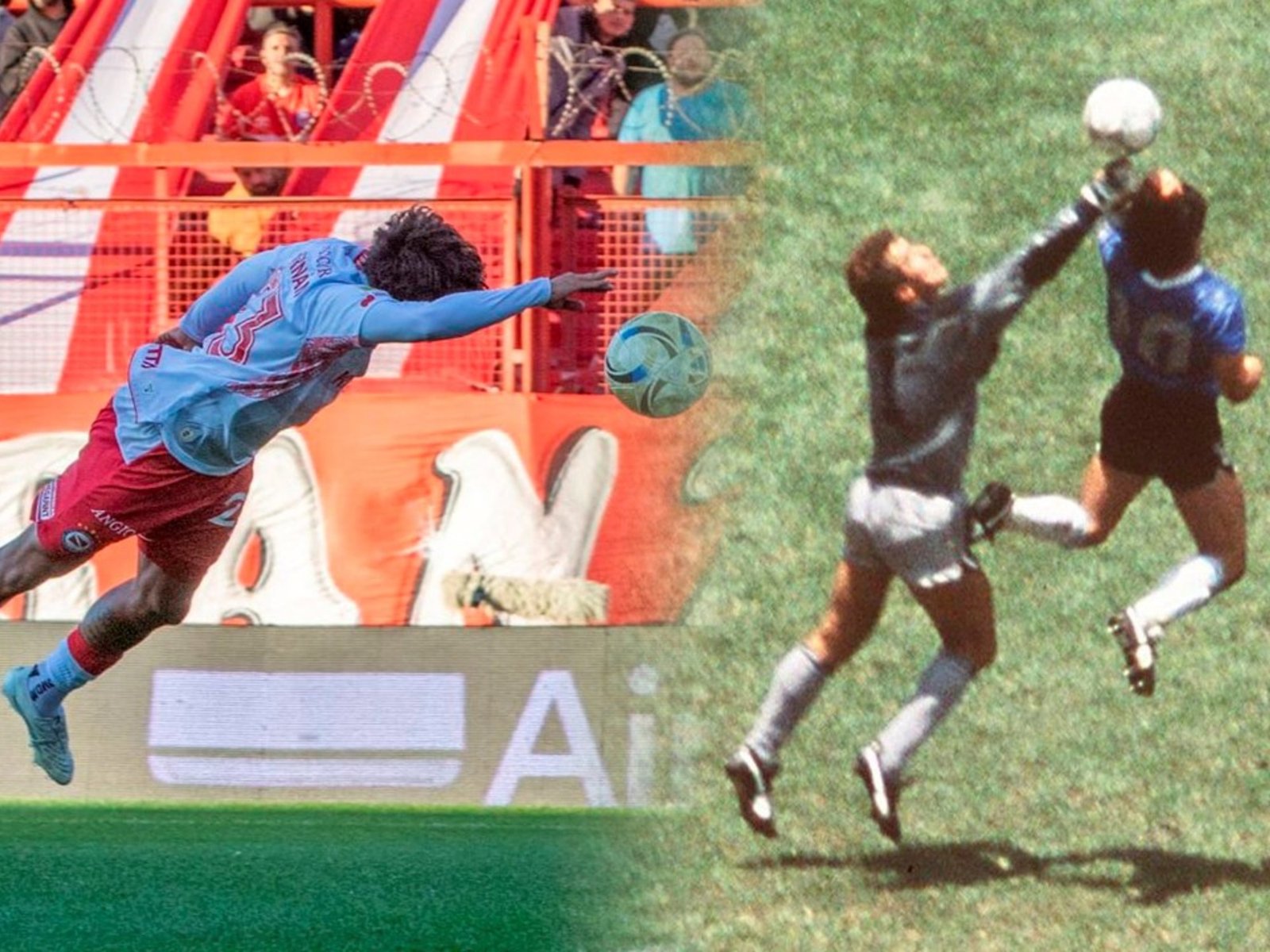 El divertido sincericidio del sobrino nieto de Maradona tras su gesto a lo Diego contra los ingleses :: Olé