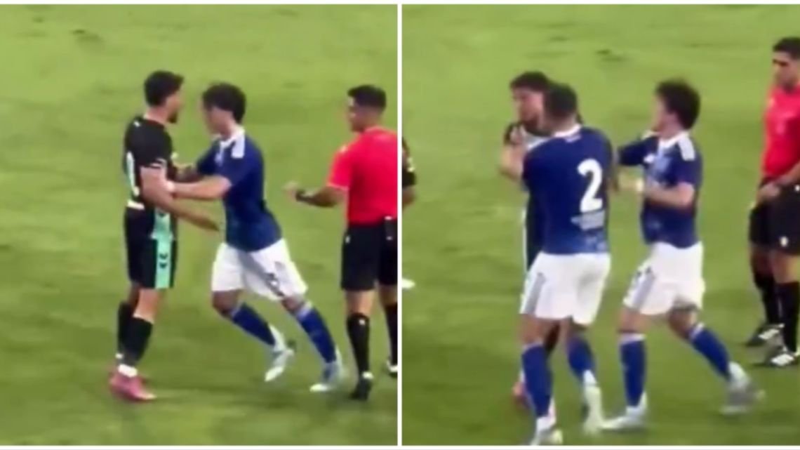 Escándalo en el Como vs. Betis: puñetazos, empujones y un argentino en el centro de la batalla