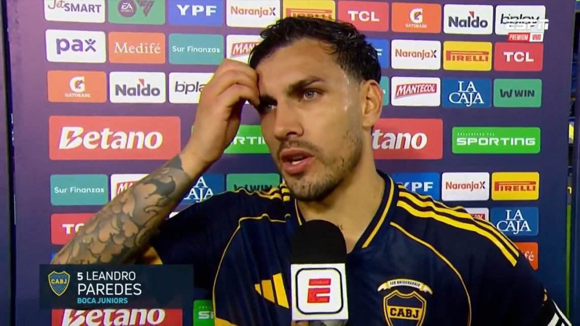"Estaba muy solo en el medio": La critica de Leandro Paredes tras el empate 1-1 entre Boca y Racing