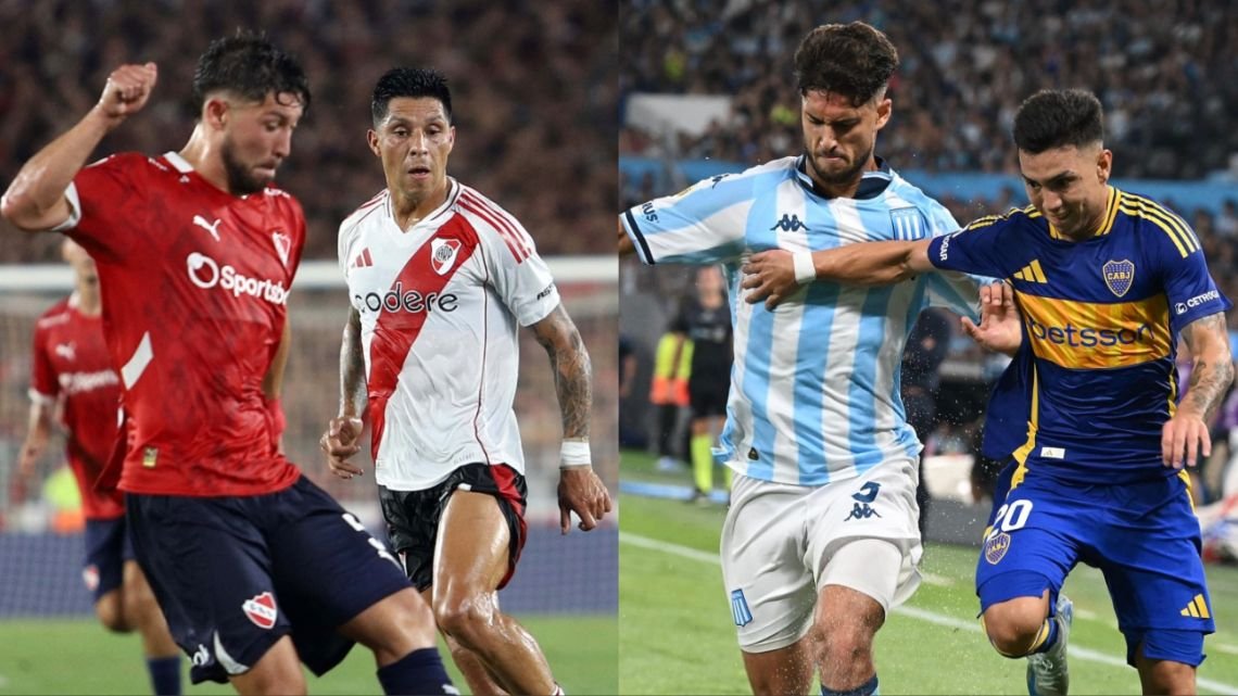Formaciones para Boca vs Racing e Independiente vs River
