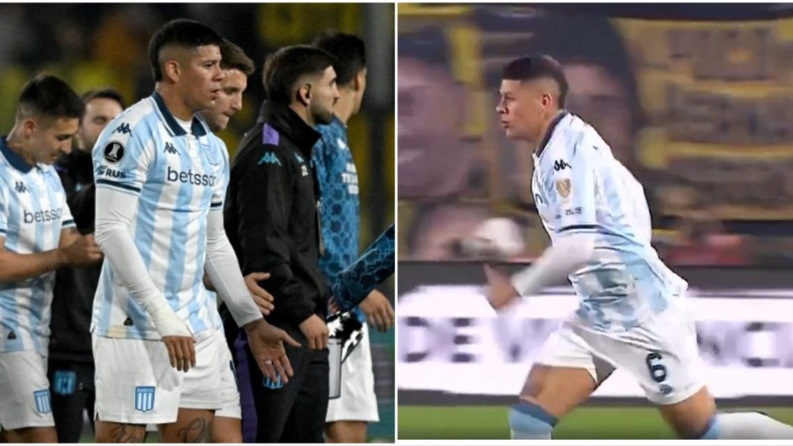Marcos Rojo tuvo su estreno en Racing: debut breve, derrota y pocas certezas