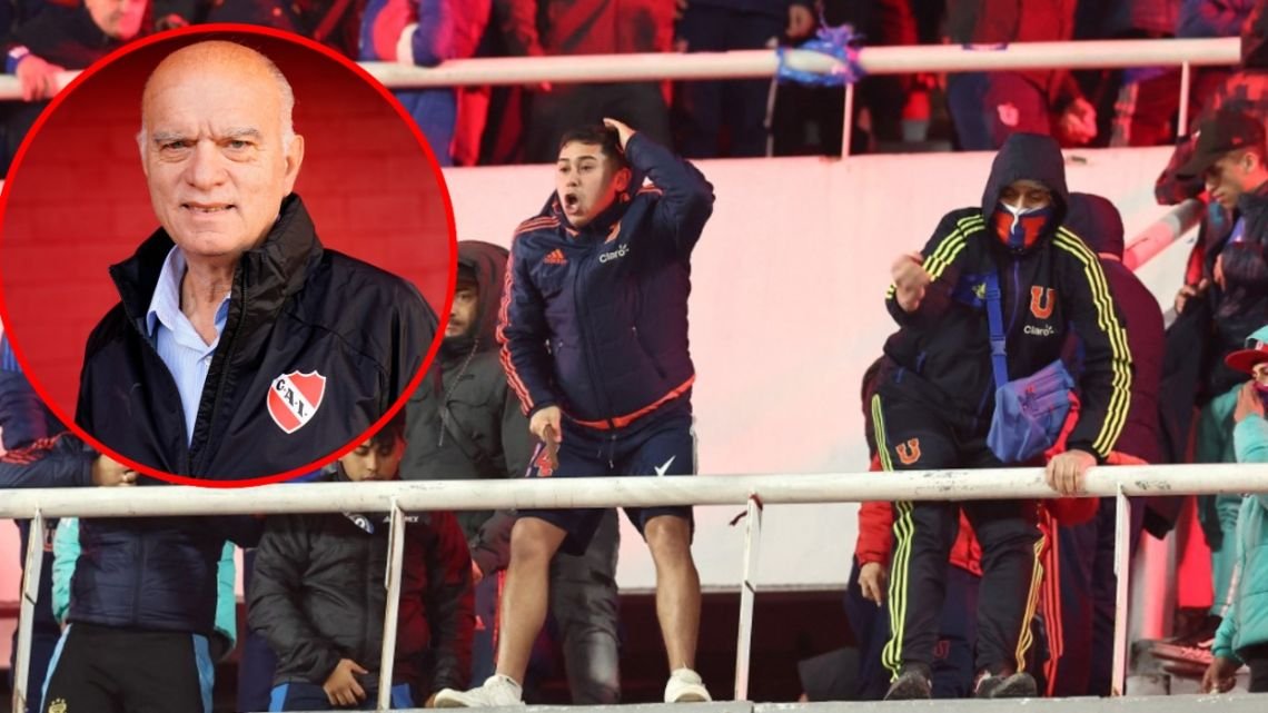 Néstor Grindetti defendió a Independiente y responsabilizó a la Universidad de Chile por los disturbios