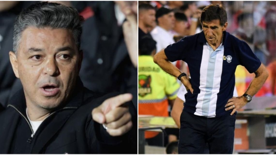 Marcelo Gallardo celebró el triunfo de River, mientras que Gustavo Costas lamentó la eliminación de Racing