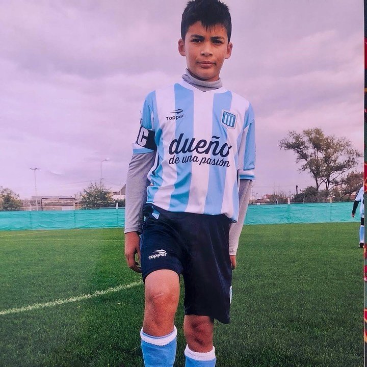 Juega en Racing desde pequeño. (FOTO: Instagram)