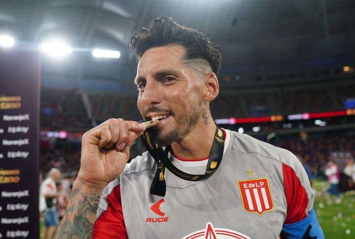 José Sosa, en Estudiantes. (Foto: Marcelo Carroll)