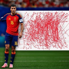 Rodri, la clave de España: récord de pases y el que más corre