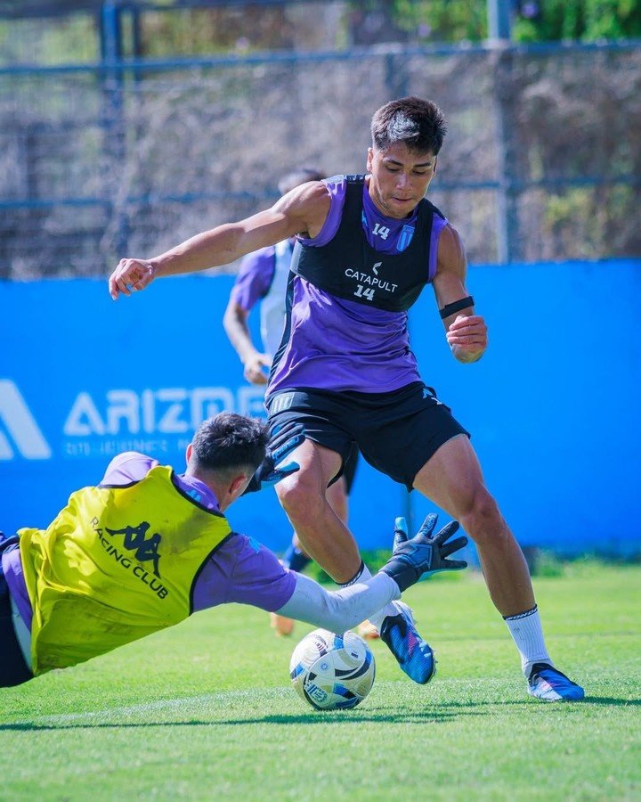El delantero se fue a préstamo a Audax hasta fin de este año. Foto: Prensa Racing.