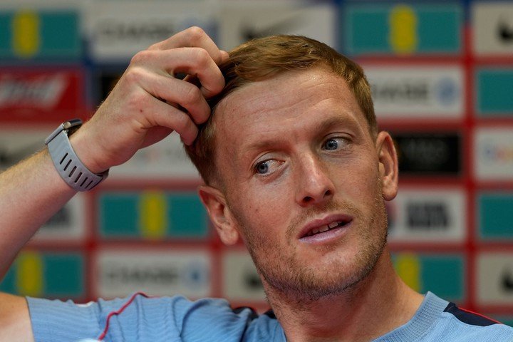 Jordan Pickford, arquero de Inglaterra (AP).