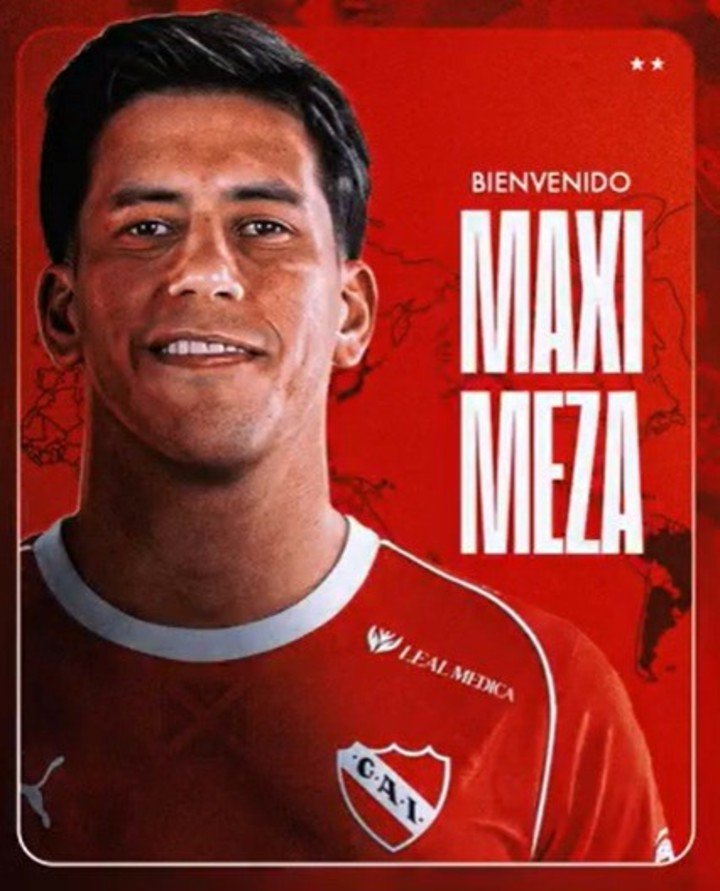 Maxi Meza, primer refuerzo de Independiente.