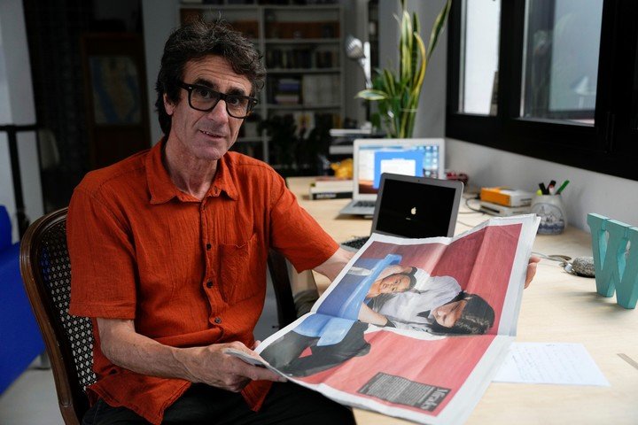 Joan Monfort habló sobre la icónica foto (EFE/Alejandro García).