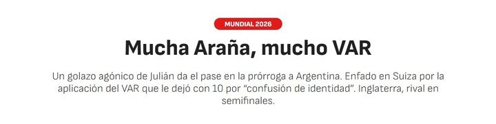 Elogios a Julián y crítica por el VAR.