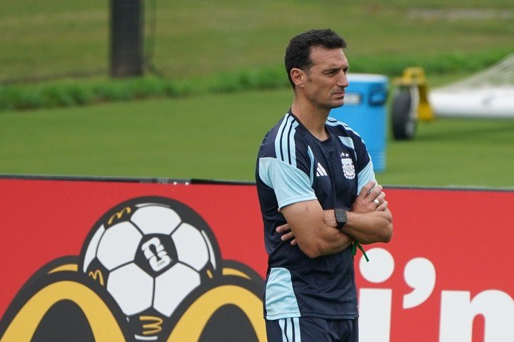 Scaloni, líder de un equipo de autor (Foto Juano Tesone/ Enviado especial). 