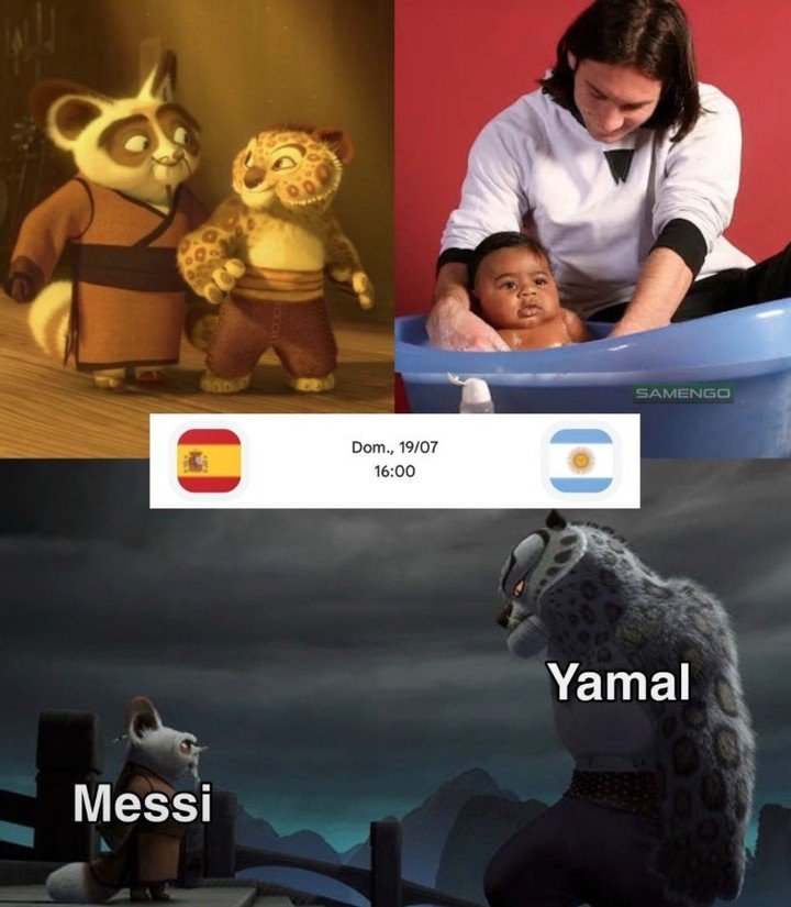 El meme de Messi y Yamal.