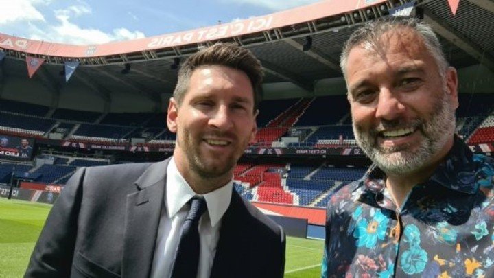 Una vieja foto de Guillem Balagué y Messi