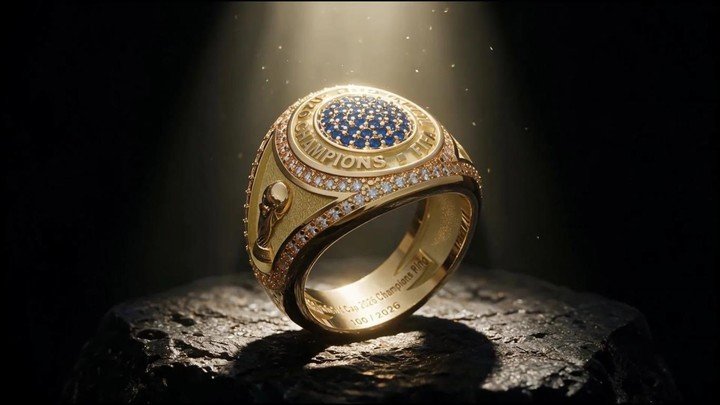 Los anillos que entregará la FIFA al futuro ganador del Mundial. Foto: FIFA