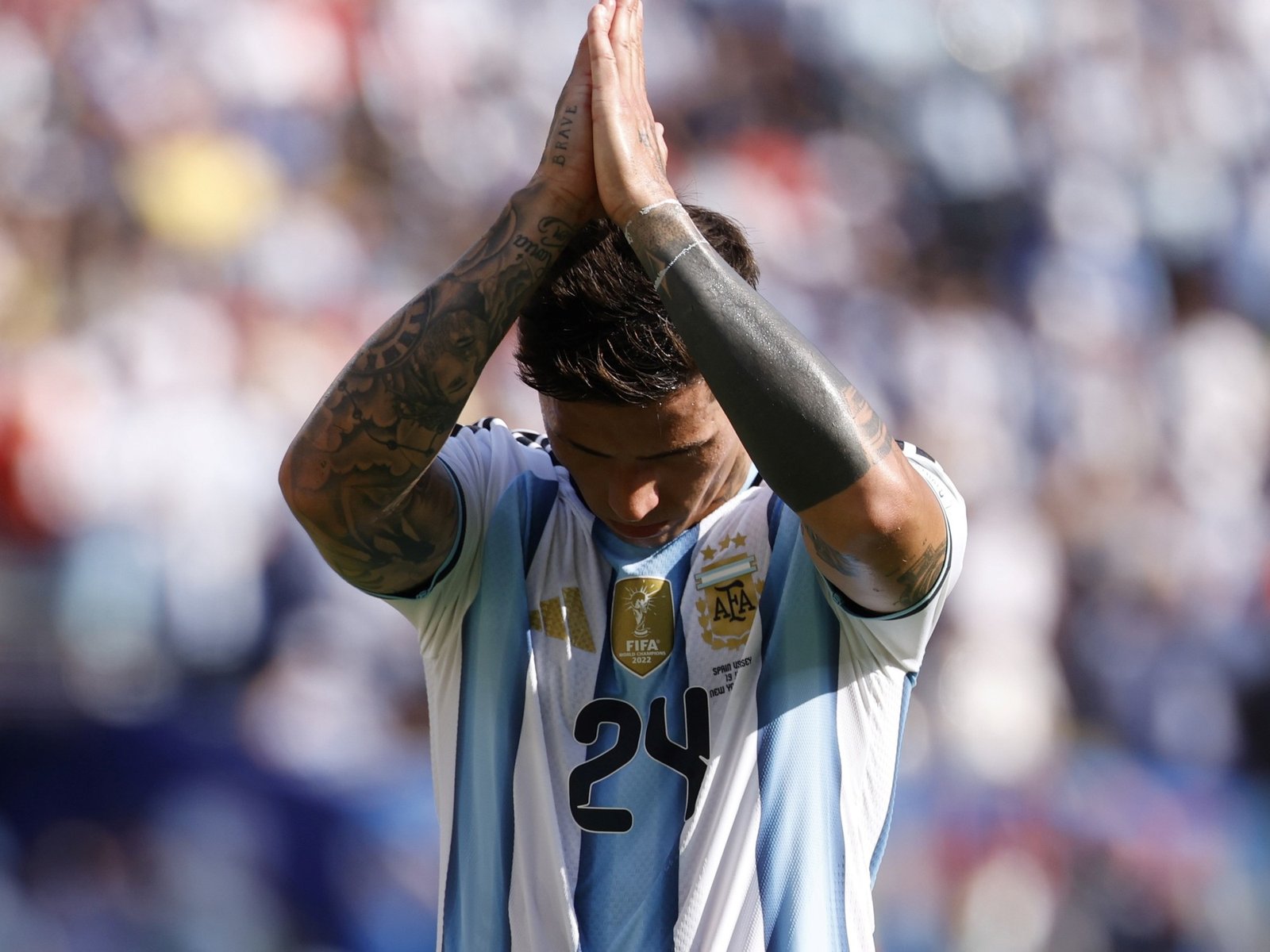 El emotivo mensaje de Enzo Fernández tras la derrota en la final del Mundial contra España :: Olé