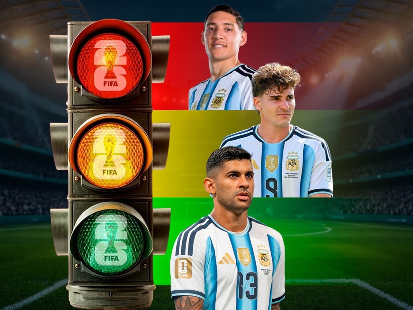 El semáforo de los hinchas: así quedaron los puntajes de los jugadores en el Mundial según los votos de la gente :: Olé