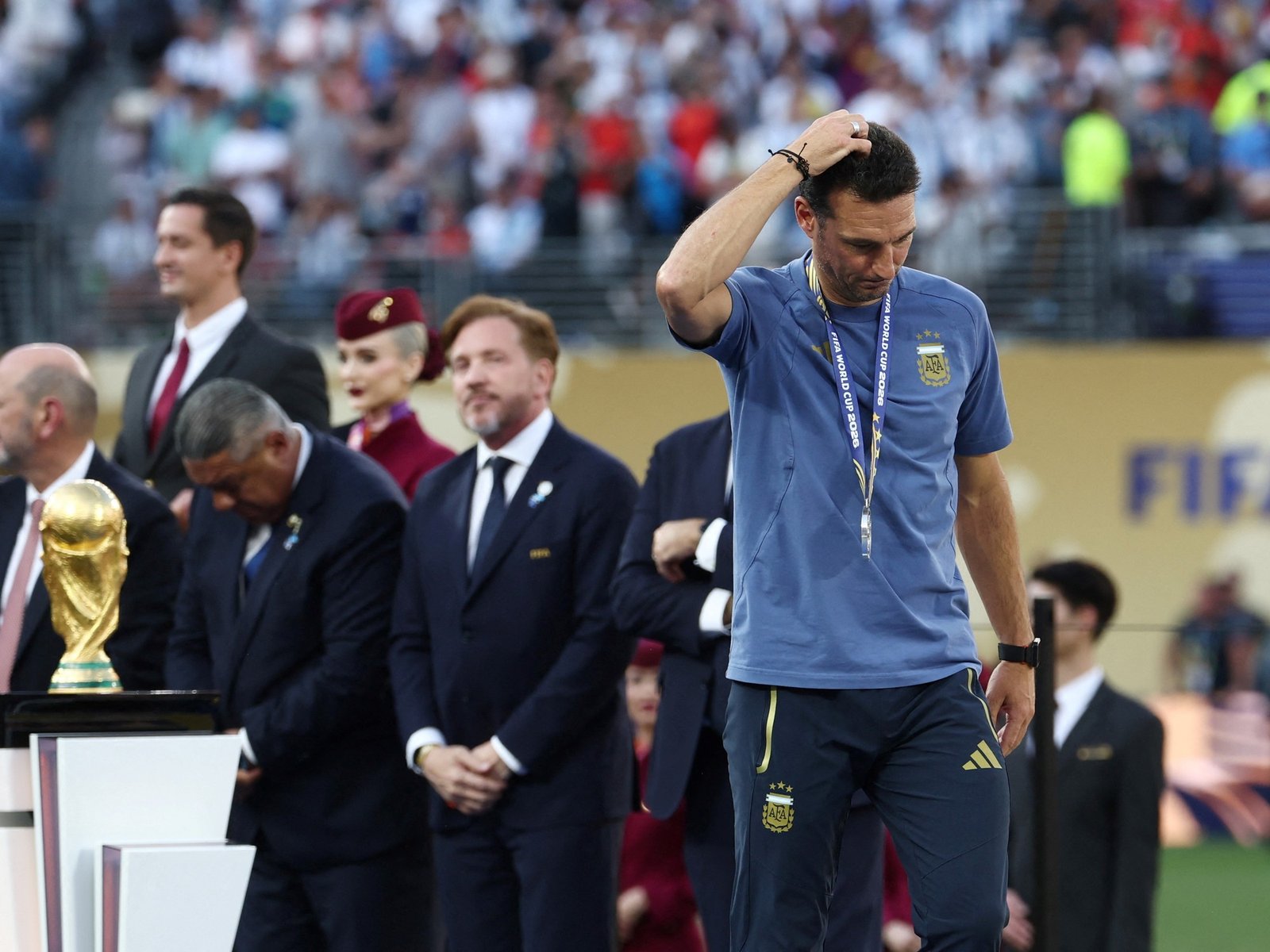 El sentido mensaje de Scaloni para los hinchas a una semana de la final :: Olé