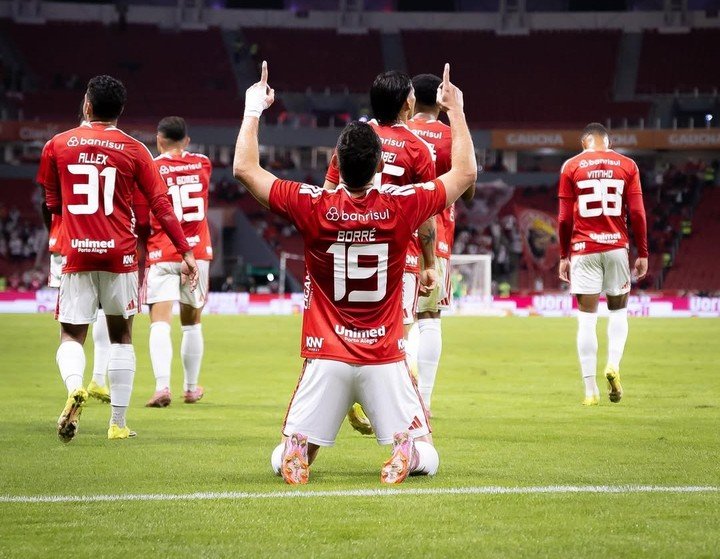 Rafael Borré, en el Inter (IG Rafael Borré).