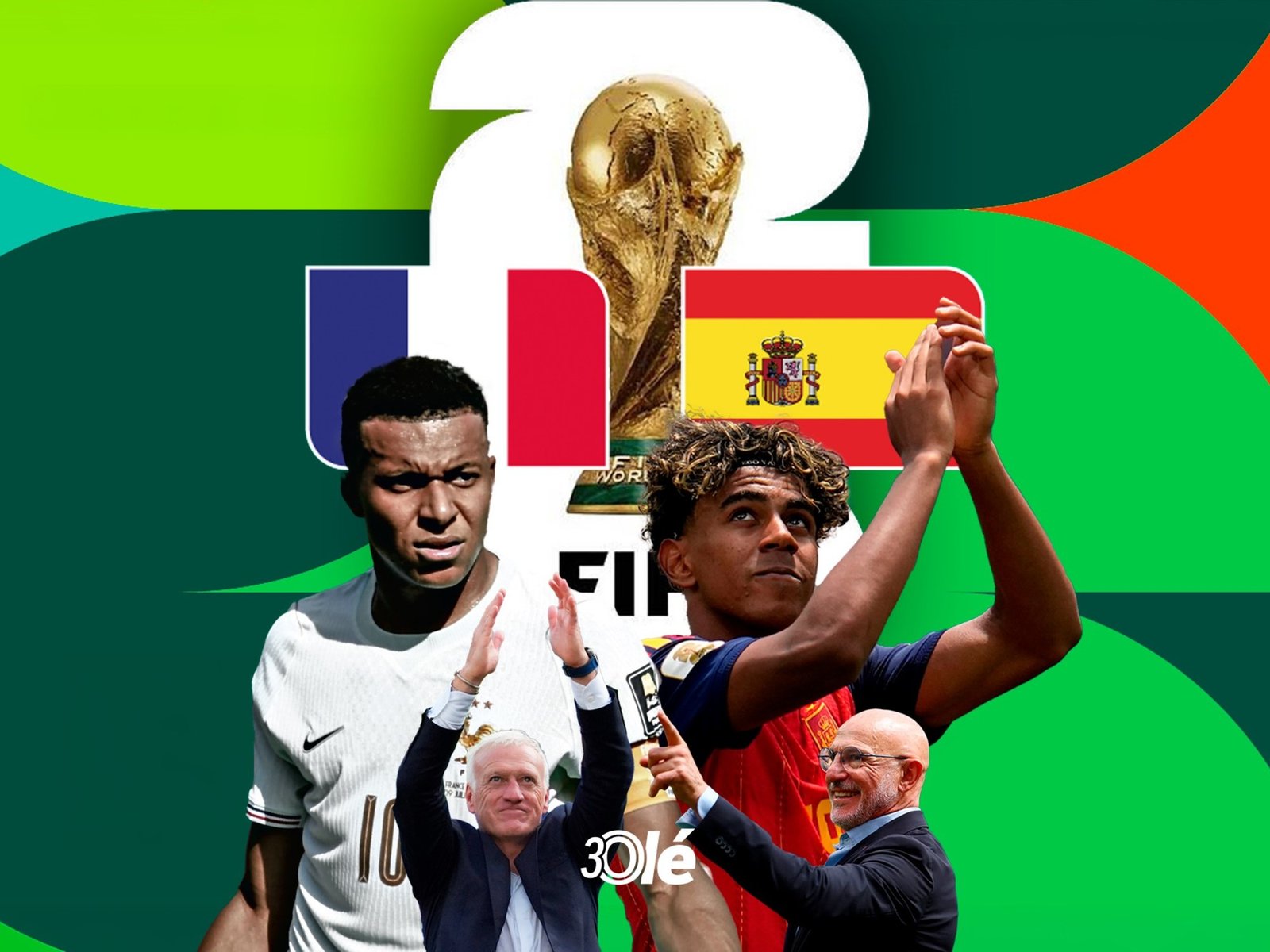 Francia - España: los técnicos pasándose la presión y el duelo esperado de Mbappé vs Yamal :: Olé