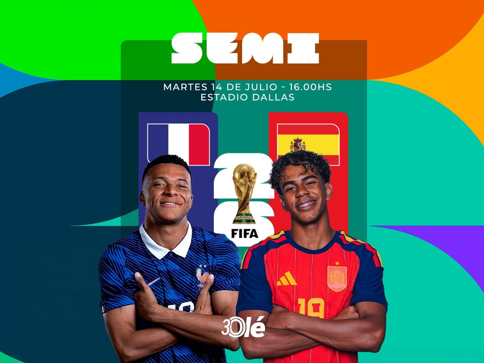 Francia vs. España, por las semifinales del Mundial 2026: cuándo, dónde y a qué hora se juega el partido :: Olé