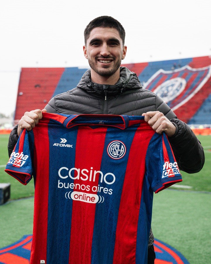 Gustavo Del Prete, el segundo refuerzo del Ciclón. (Foto: Prensa San Lorenzo)