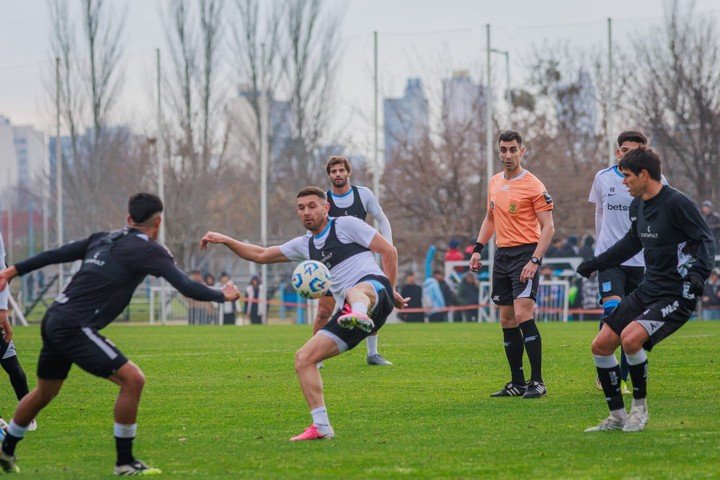 Racing afrontó el ensayo en el Predio Tita Mattiussi. Foto: Prensa Racing.