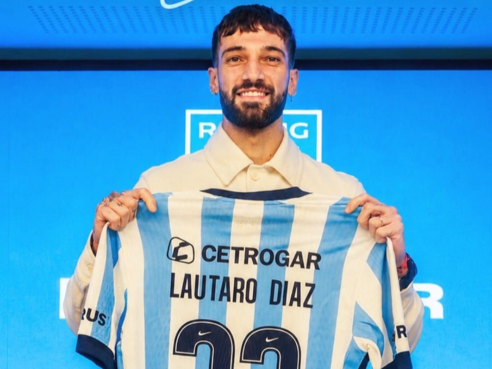 Lautaro Díaz, refuerzo de Racing: "Estoy enamorado de este club, lloré cuando me enteré que venía" :: Olé