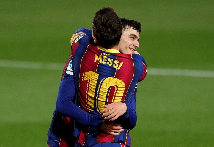 Messi compartió un año con Pedri. (Reuters)