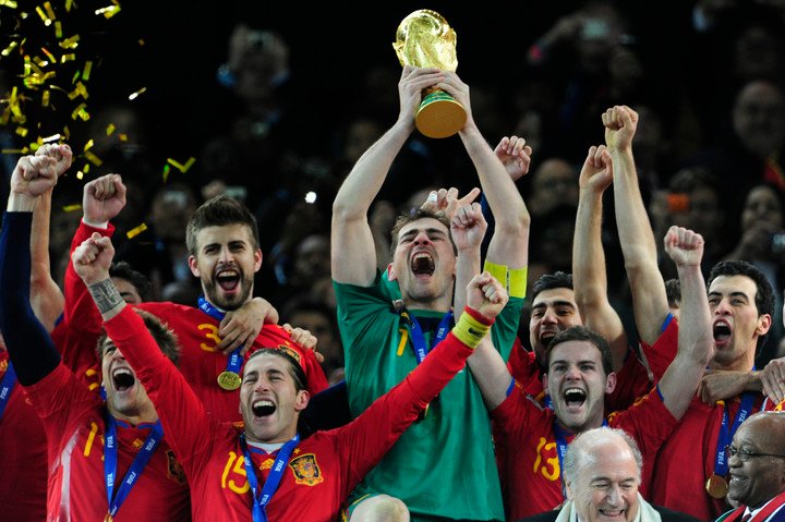 España logró su primera Copa del Mundo en Sudáfrica 2010.
