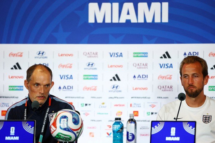 Tuchel y Kane en conferencia de prensa. (Foto: Reuters)