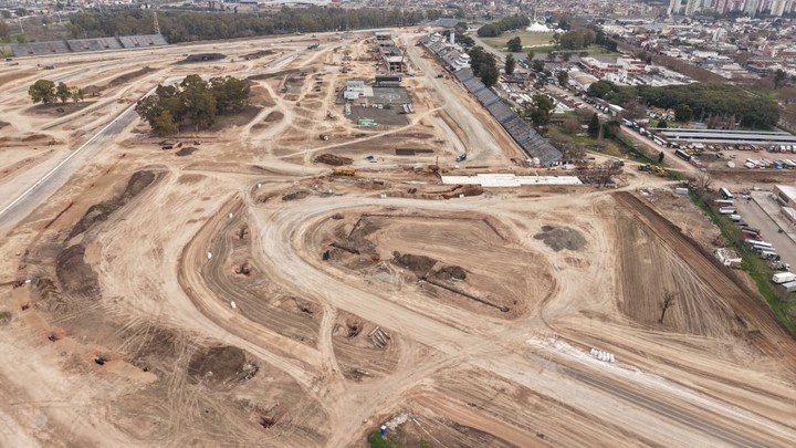 Así está el Gálvez hoy. Las obras comenzaron en enero. Ya se ejecutó el 60%.