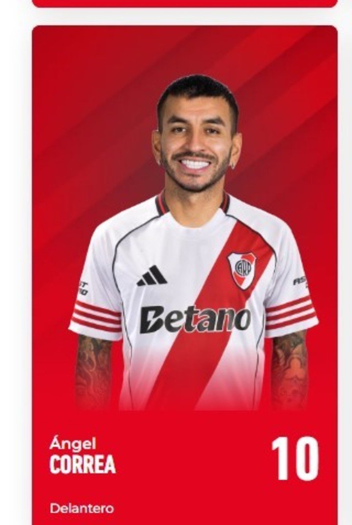 Correa con la 10 de River (Foto: Prensa River).