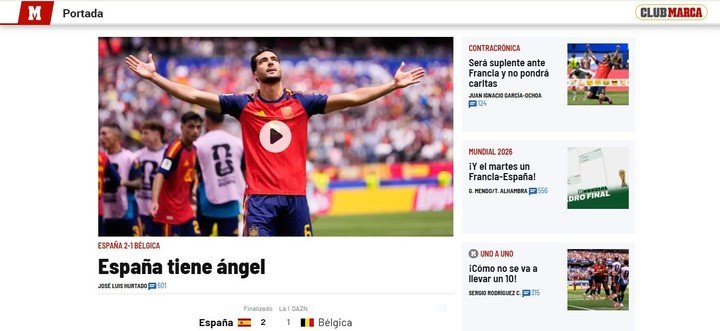 La portada de Marca.