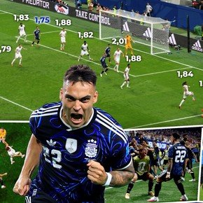 Héroe entre gigantes: la impactante diferencia de altura entre Lautaro y los jugadores ingleses en el gol del triunfo