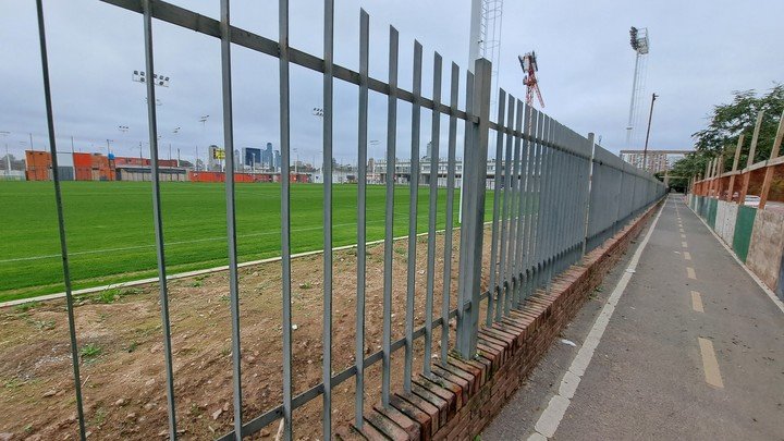 El entrenamiento de los borrados de River en Cantilo.