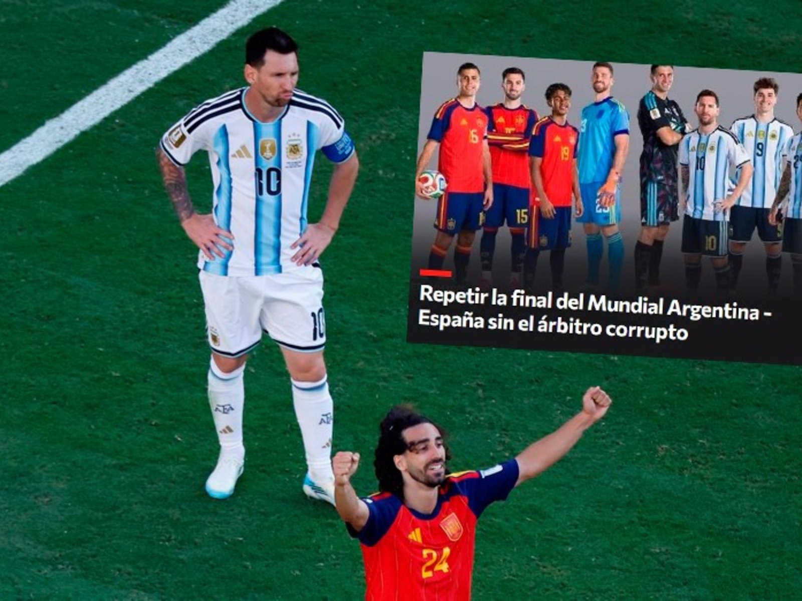 ¿Cuántas personas ya firmaron la petición para que se vuelva a jugar la final del Mundial entre Argentina y España? :: Olé