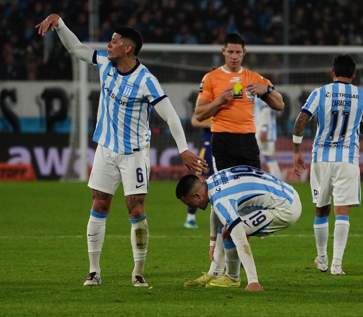Racing vs. Boca (Foto Marcelo Carroll - CLARIN).