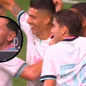 Video: el golazo de Luis Suárez para el Inter Miami y la reacción de Messi en el banco