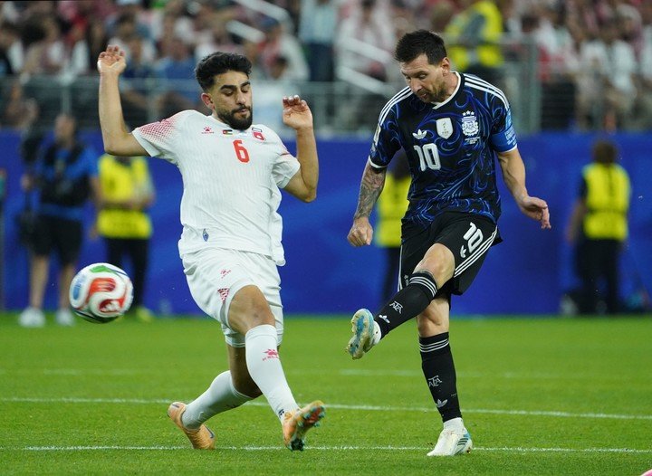 Jordania enfrentó a Argentina en el último partido del grupo J y cayó 3-1. Foto: Juano Tesone / Enviado especial.