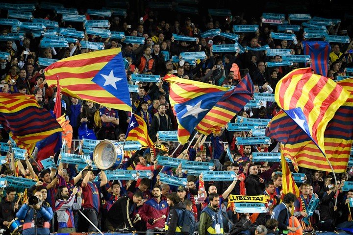 La bandera que representa el independentismo de Cataluña.