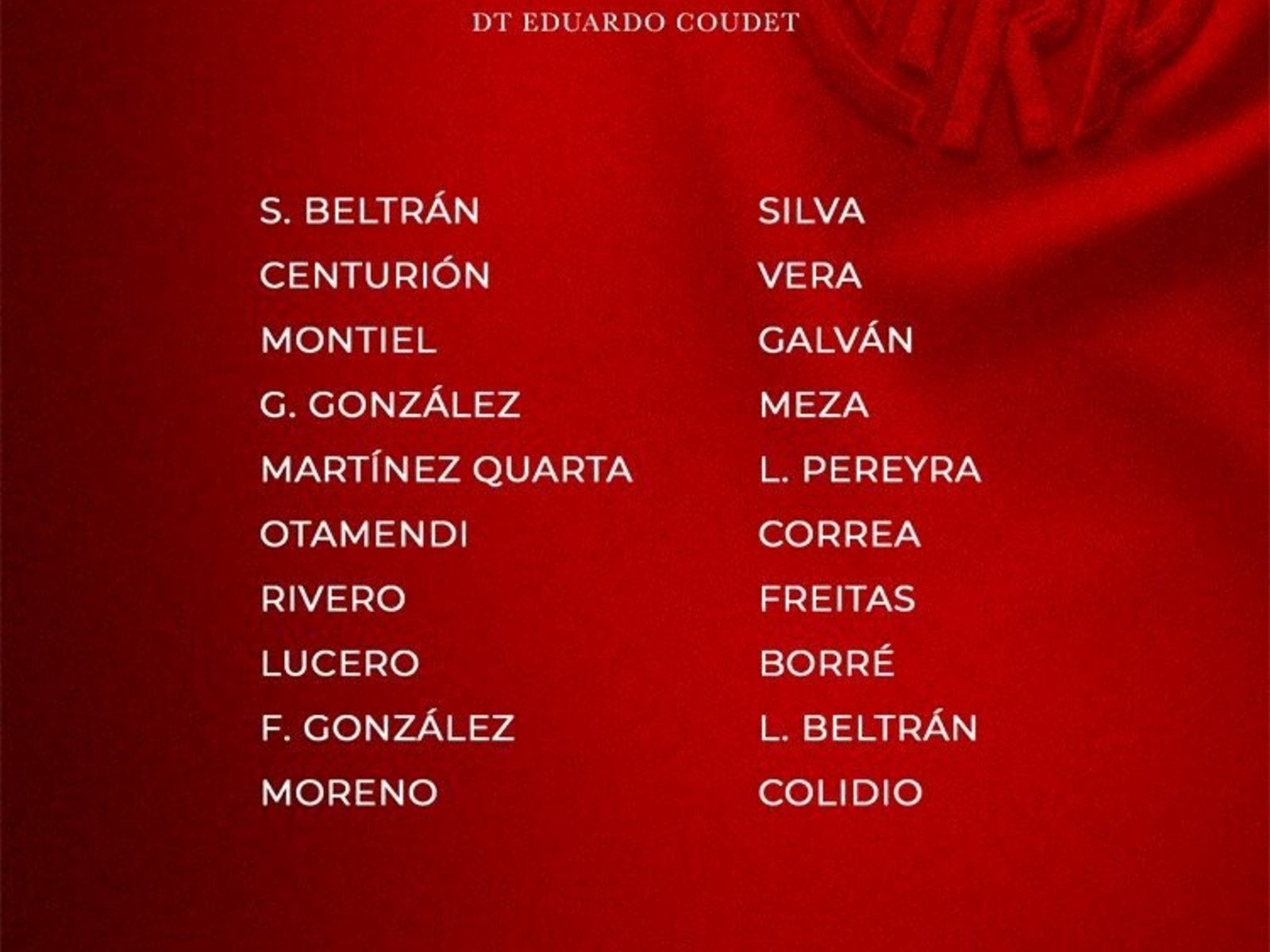 Buenas noticias y un juvenil: los convocados de River vs. Central :: Olé