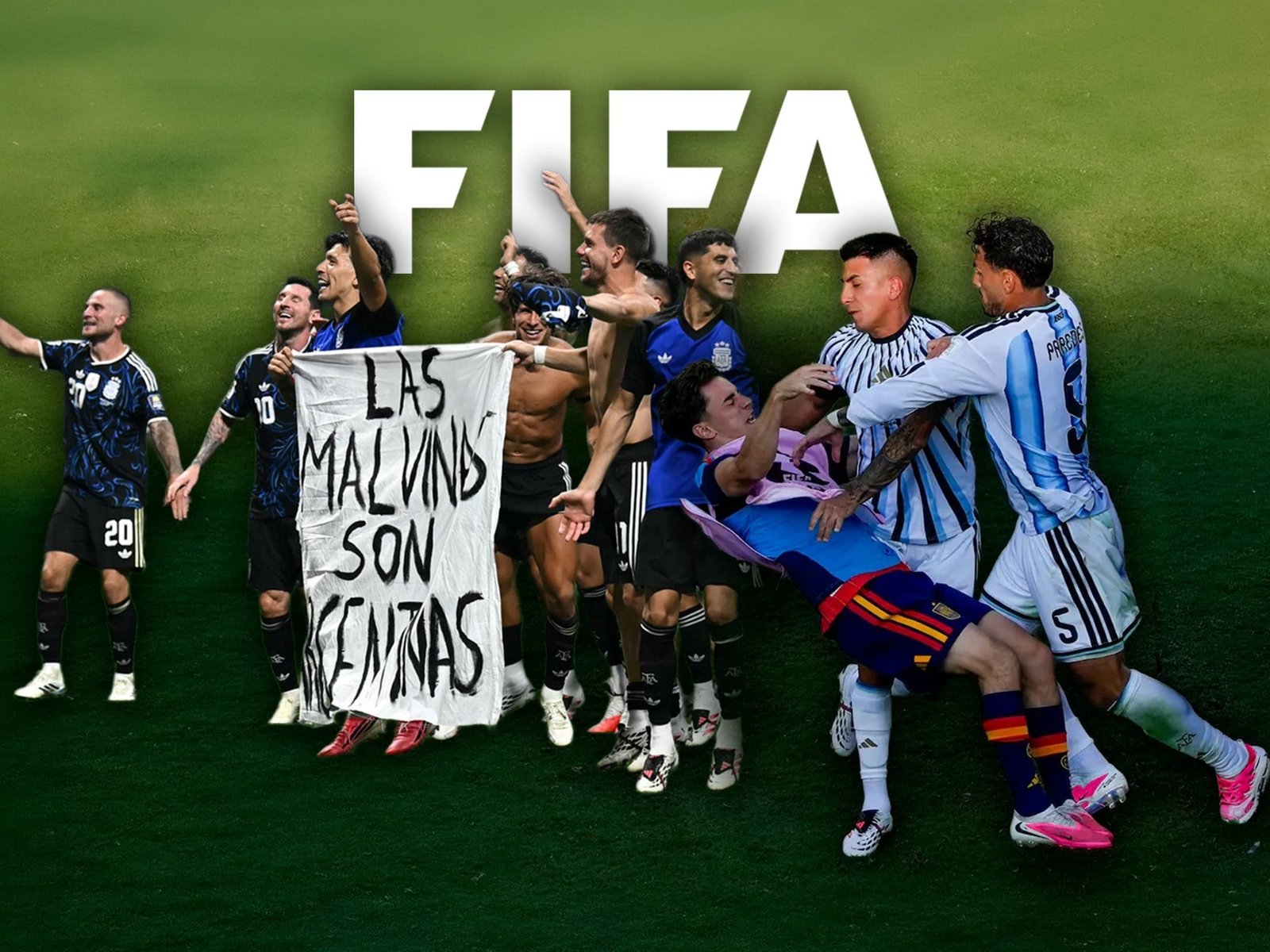 Durísima sanción de FIFA a la Argentina, plata por la bandera de Malvinas y 10 fechas a Paredes :: Olé