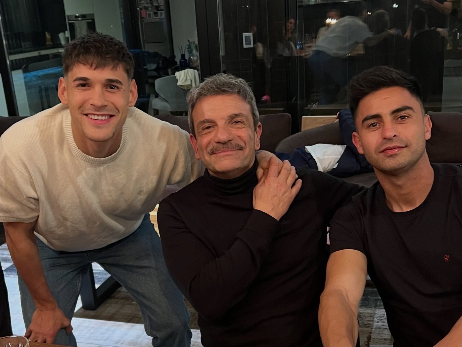 El distendido encuentro de Martínez Quarta con un ex River y un famoso actor :: Olé